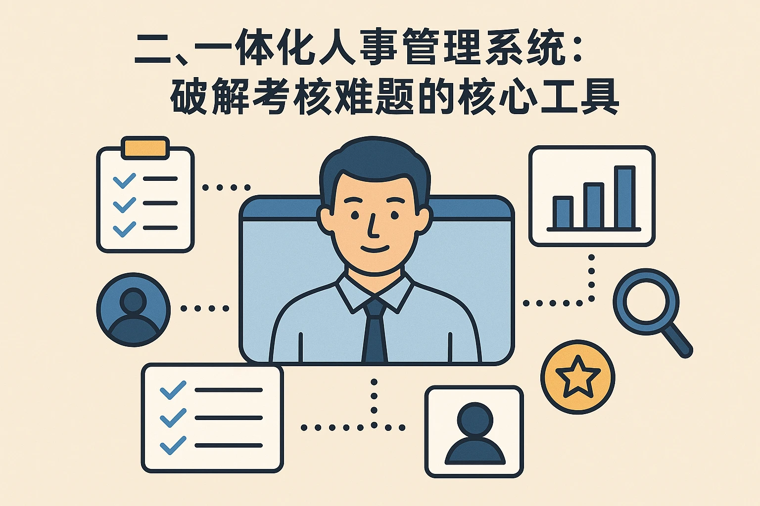 二、一体化人事管理系统：破解考核难题的核心工具