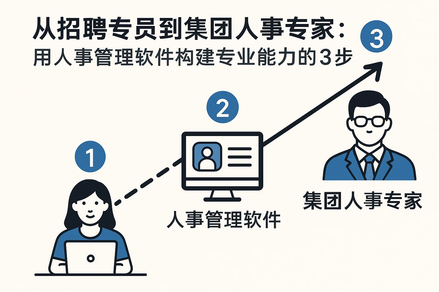 从招聘专员到集团人事专家：用人事管理软件构建专业能力的3步路径
