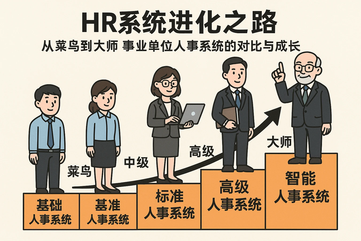 HR系统进化之路：从菜鸟到大师，事业单位人事系统的对比与成长