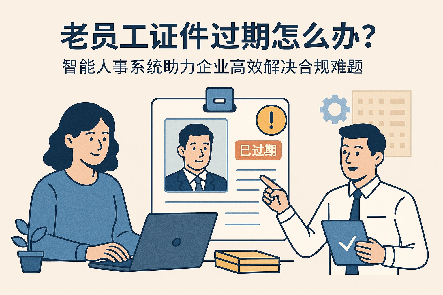 老员工证件过期怎么办？智能人事系统助力企业高效解决合规难题