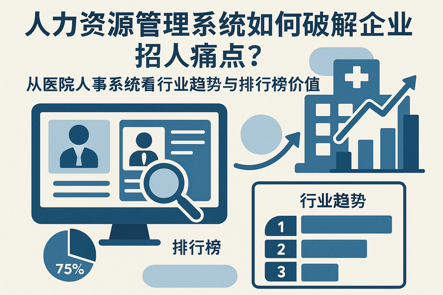 人力资源管理系统如何破解企业招人痛点？从医院人事系统看行业趋势与排行榜价值