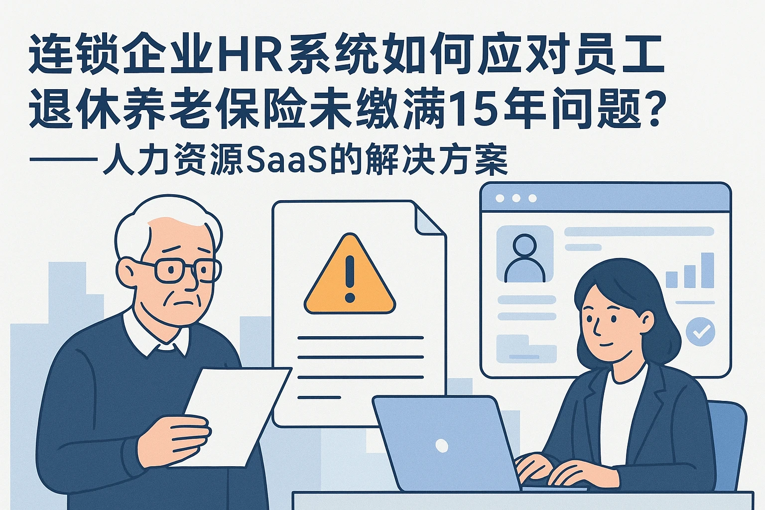 连锁企业HR系统如何应对员工退休养老保险未缴满15年问题？——人力资源SaaS的解决方案