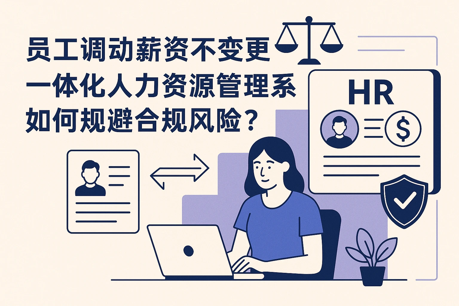 员工调动薪资不变更：一体化人力资源管理系统如何规避合规风险？