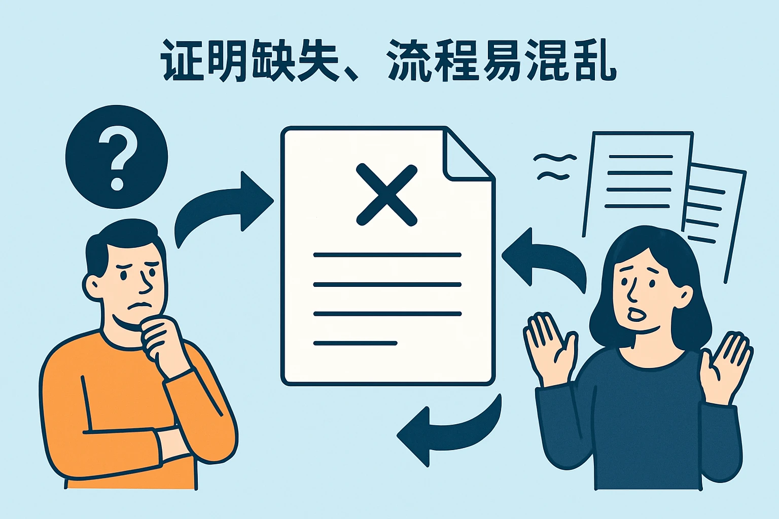 2. 证明缺失，流程易混乱