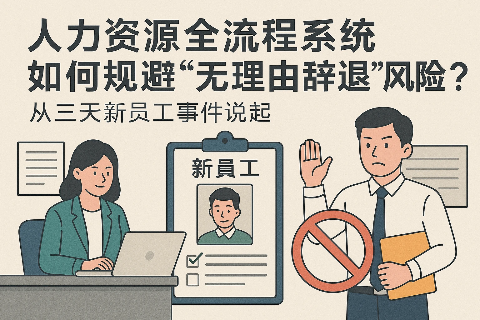 人力资源全流程系统如何规避“无理由辞退”风险?从三天新员工事件说起