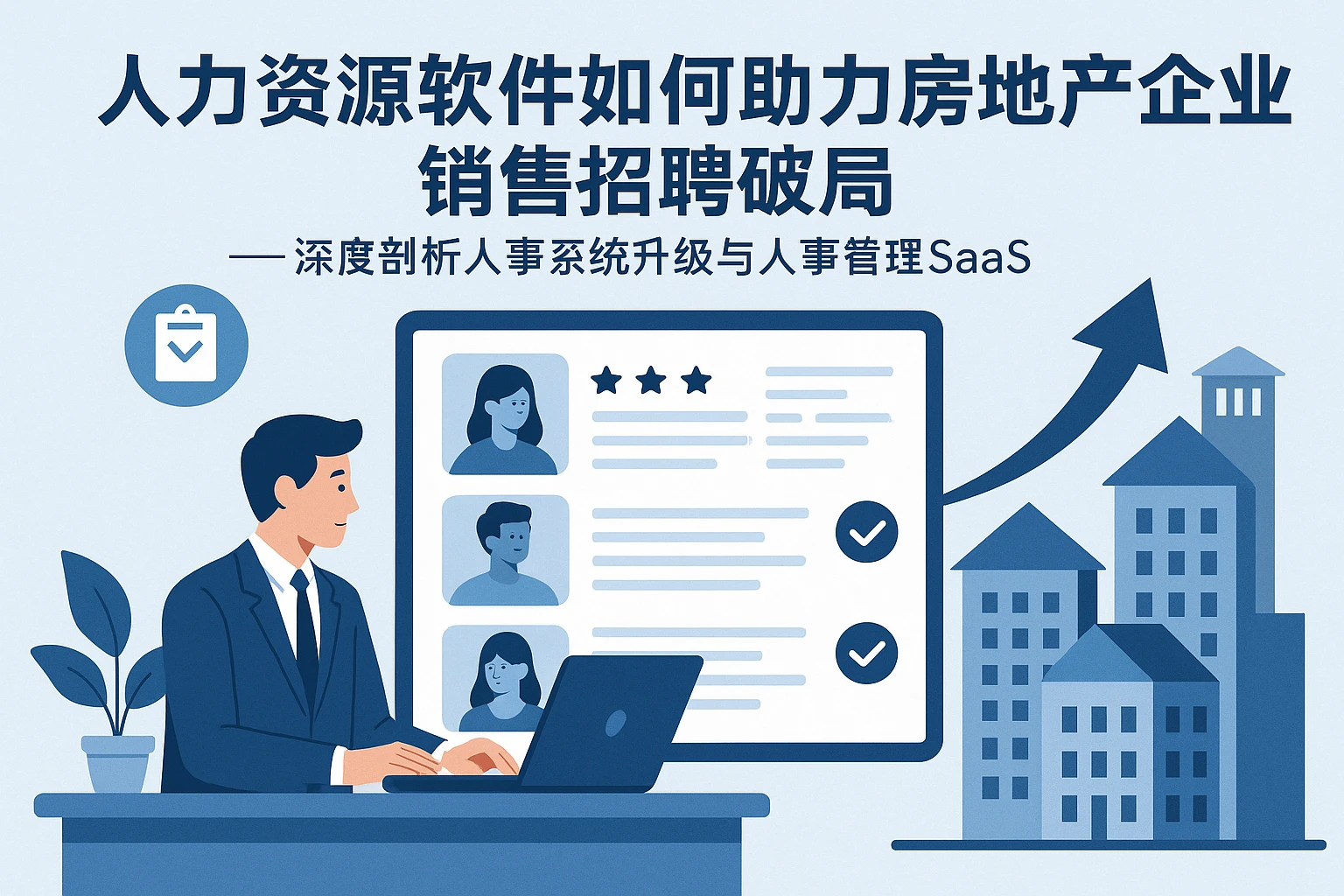 人力资源软件如何助力房地产企业销售招聘破局 —— 深度剖析人事系统升级与人事管理SaaS