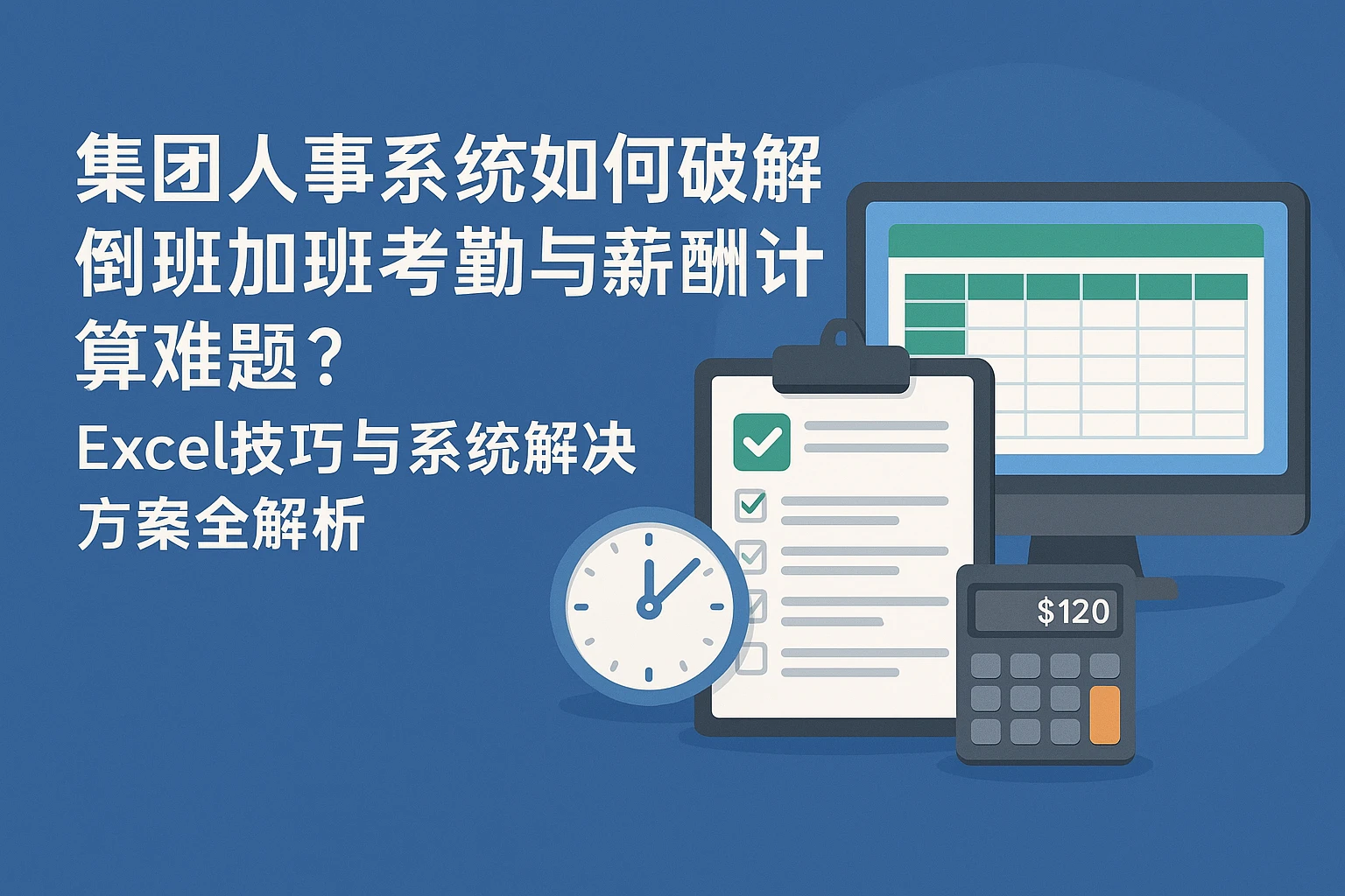 集团人事系统如何破解倒班加班考勤与薪酬计算难题？Excel技巧与系统解决方案全解析