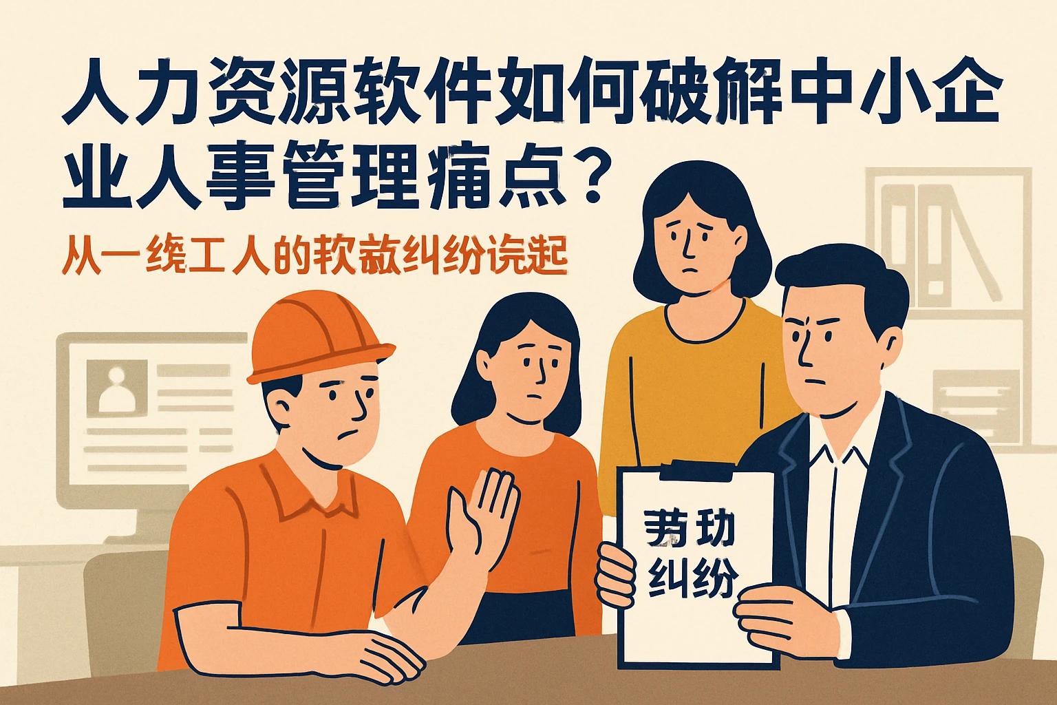 人力资源软件如何破解中小企业人事管理痛点？从一线工人的权益纠纷说起