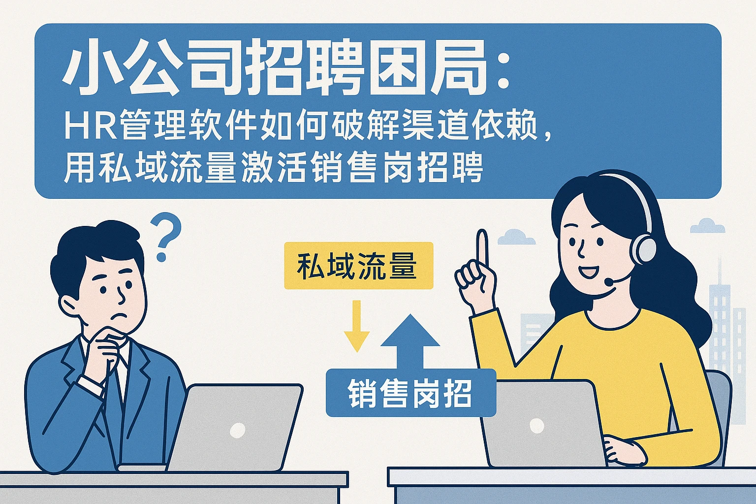 小公司招聘困局：HR管理软件如何破解渠道依赖，用私域流量激活销售岗招聘