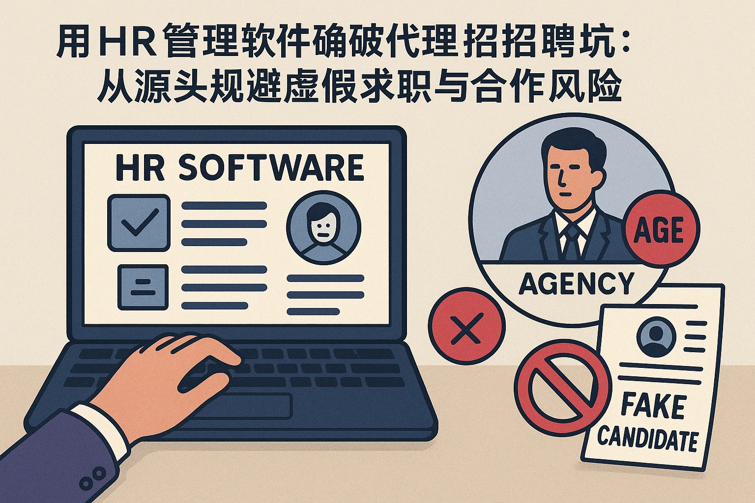 用HR管理软件破解代理招聘坑：从源头规避虚假求职与合作风险