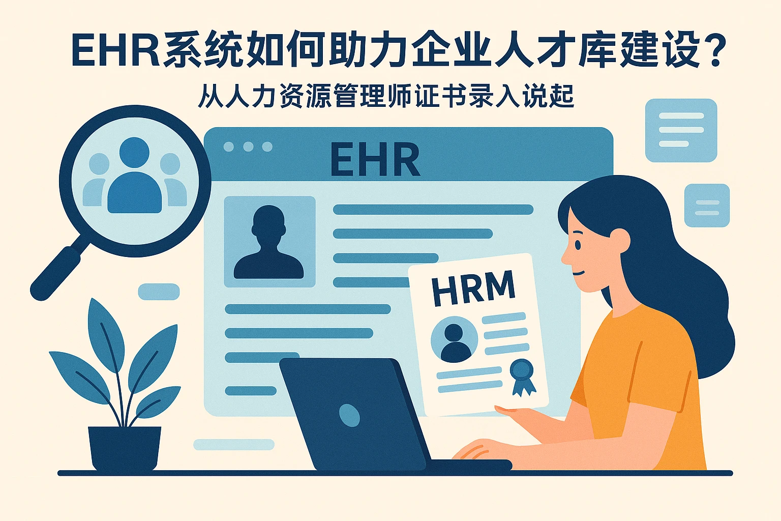 EHR系统如何助力企业人才库建设？从人力资源管理师证书录入说起
