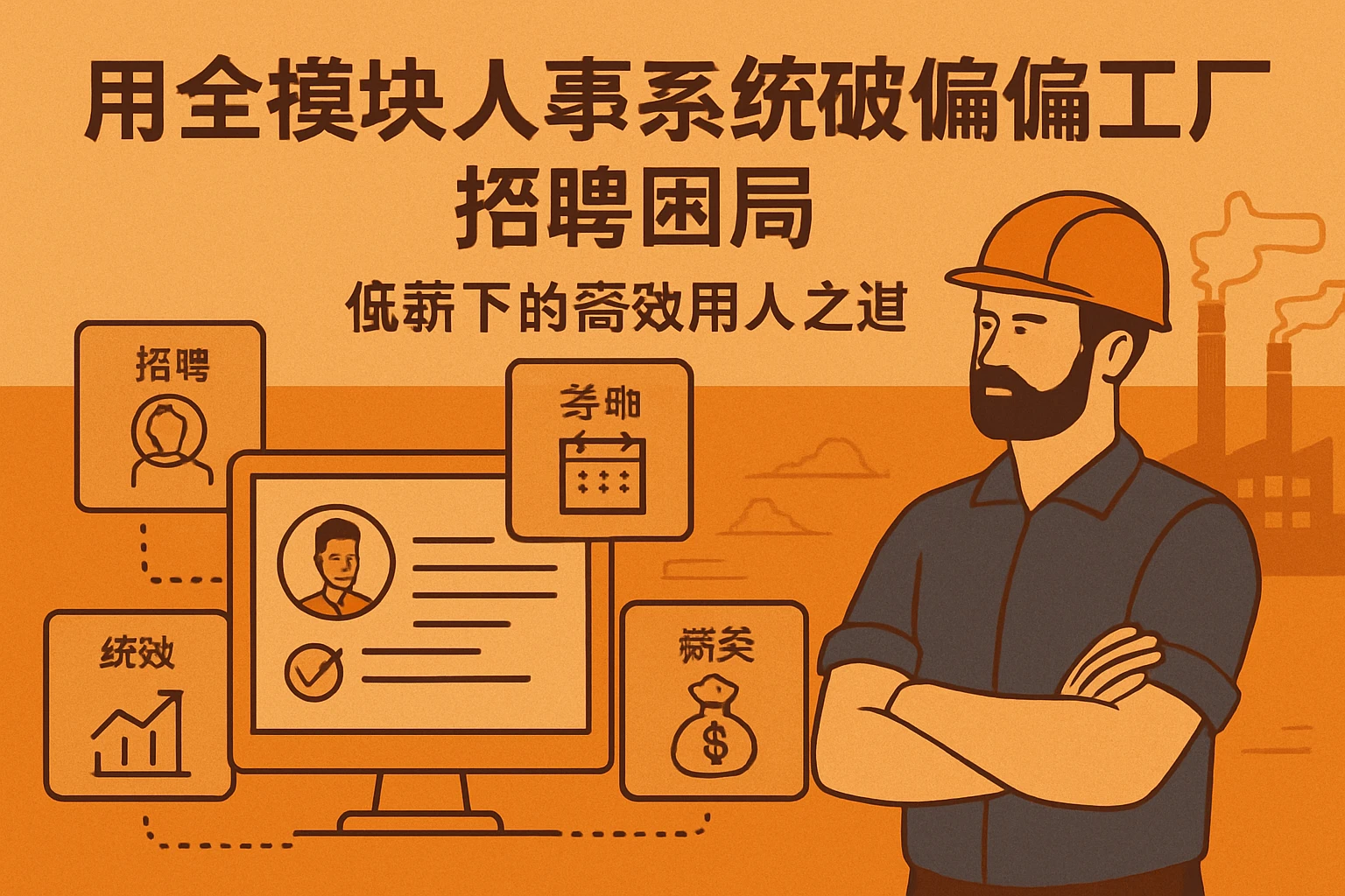 用全模块人事系统破解偏僻工厂招聘困局：低薪下的高效用人之道