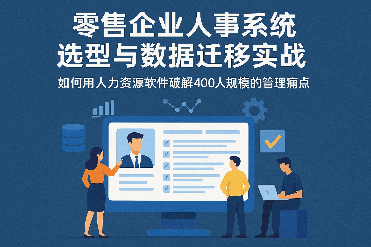 零售企业人事系统选型与数据迁移实战：如何用人力资源软件破解400人规模的管理痛点
