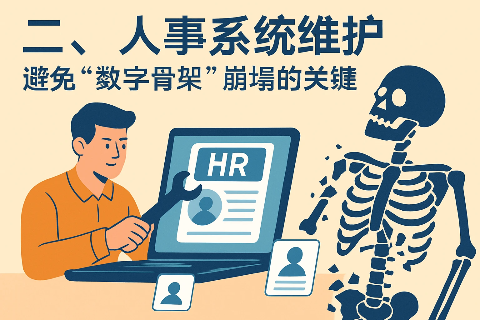 二、人事系统维护：避免“数字骨架”崩塌的关键