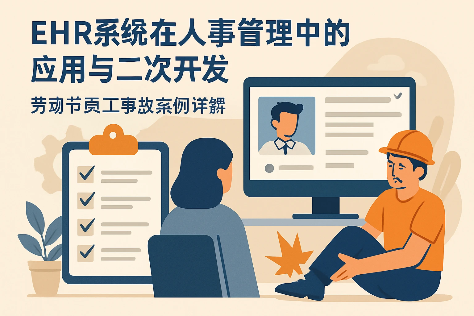 EHR系统在人事管理中的应用与二次开发：劳动节员工事故案例详解