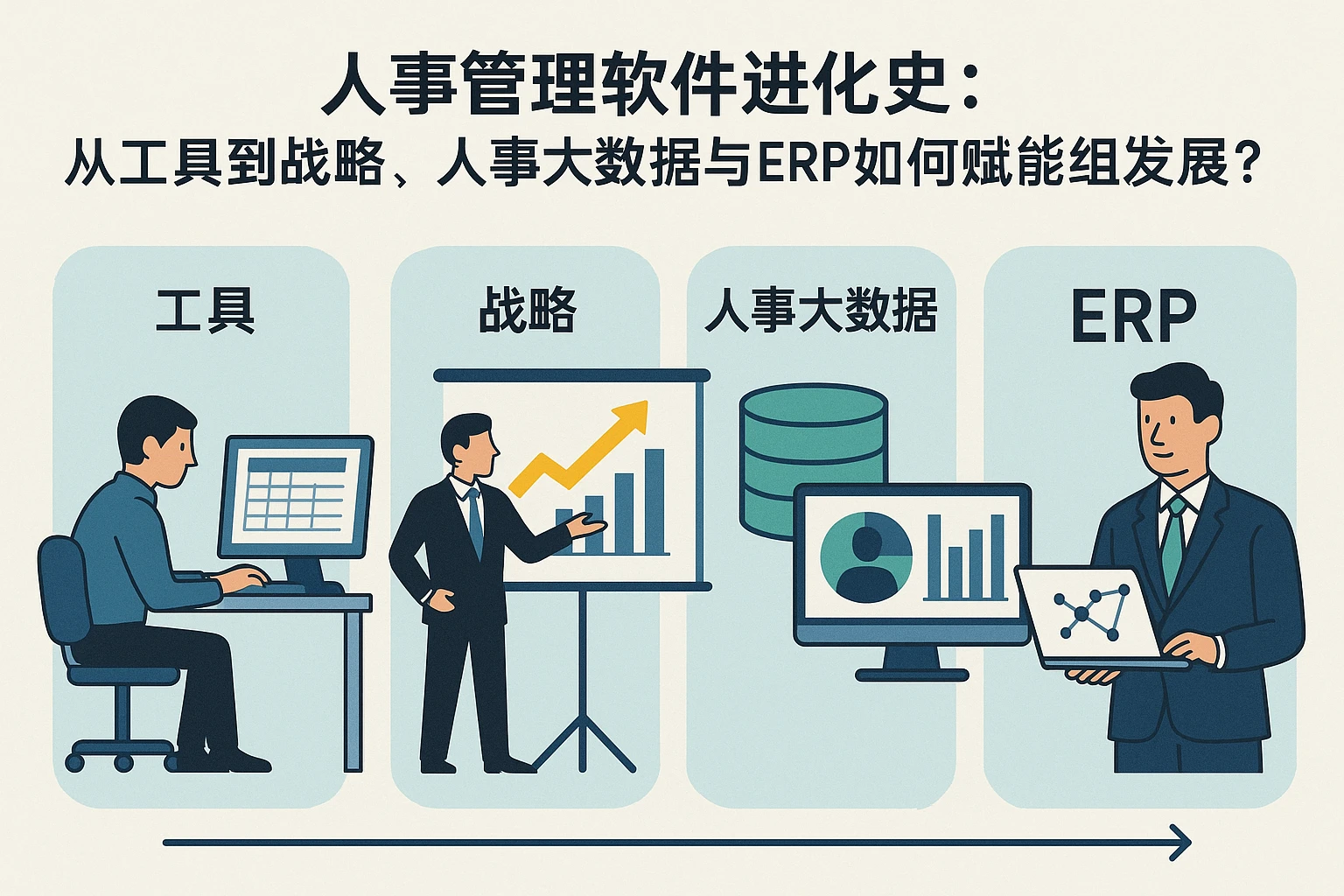 人事管理软件进化史：从工具到战略，人事大数据与ERP如何赋能组织发展？