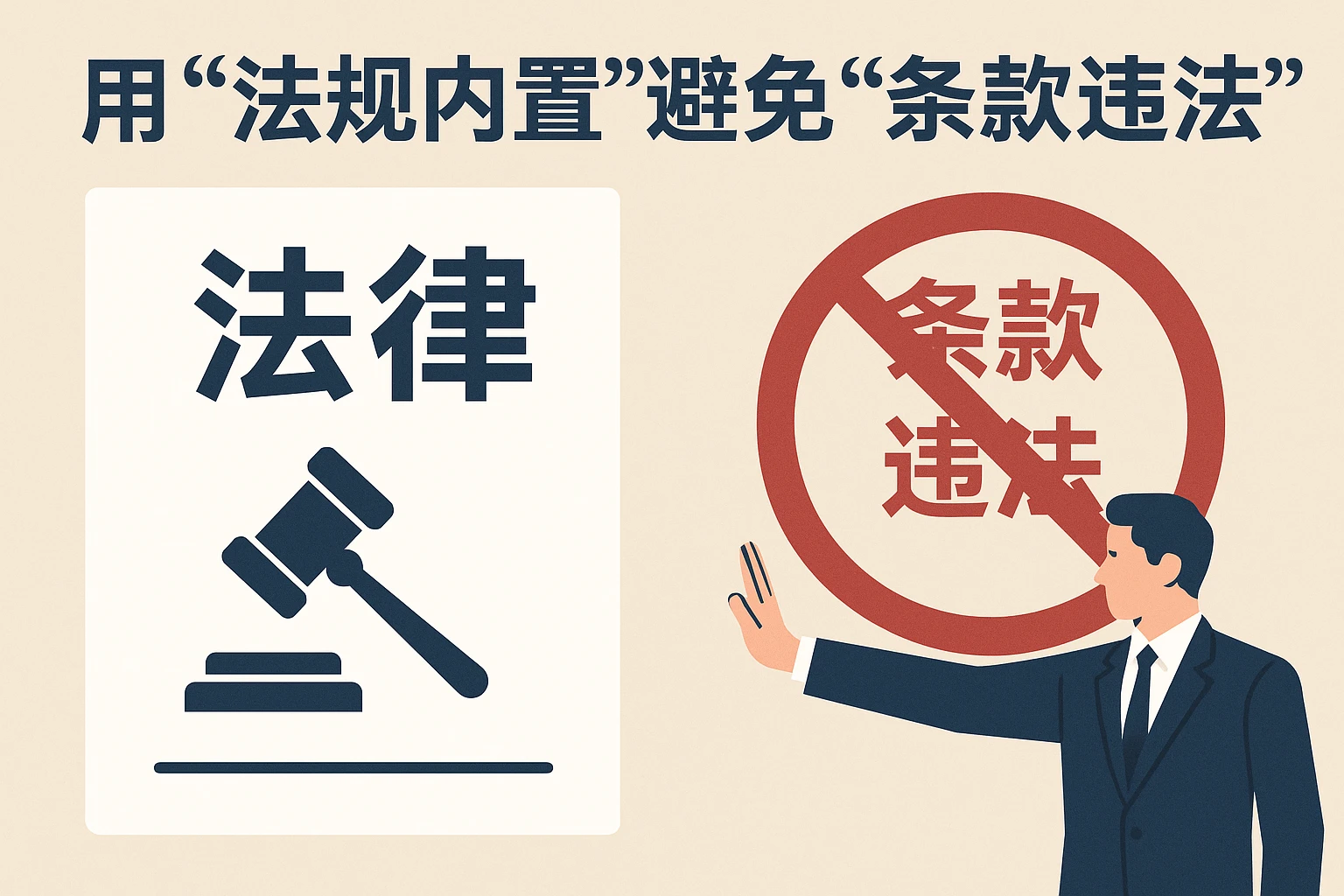 2. 用“法规内置”避免“条款违法”