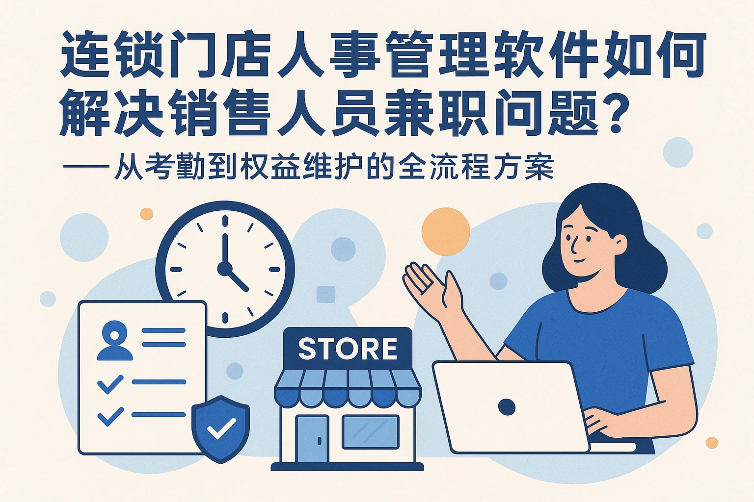 连锁门店人事管理软件如何解决销售人员兼职问题？——从考勤到权益维护的全流程方案