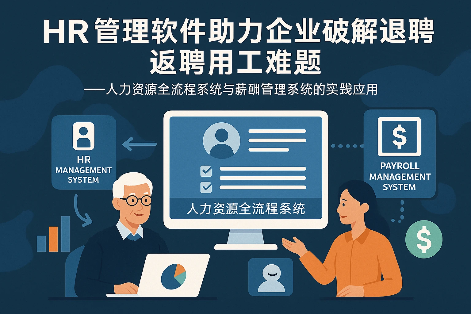 HR管理软件助力企业破解退休返聘用工难题——人力资源全流程系统与薪酬管理系统的实践应用