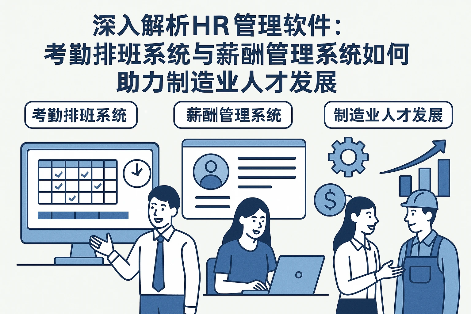 深入解析HR管理软件：考勤排班系统与薪酬管理系统如何助力制造业人才发展