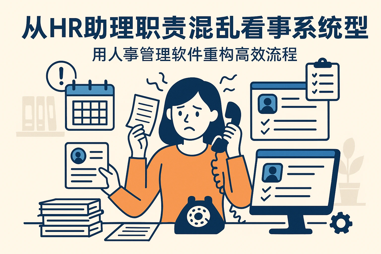 从HR助理职责混乱看人事系统选型：用人事管理软件重构高效流程