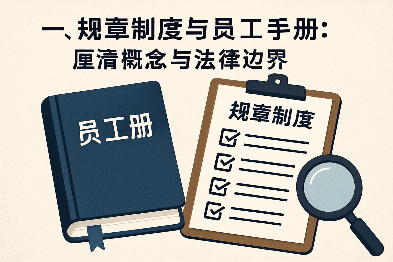 一、规章制度与员工手册：厘清概念与法律边界