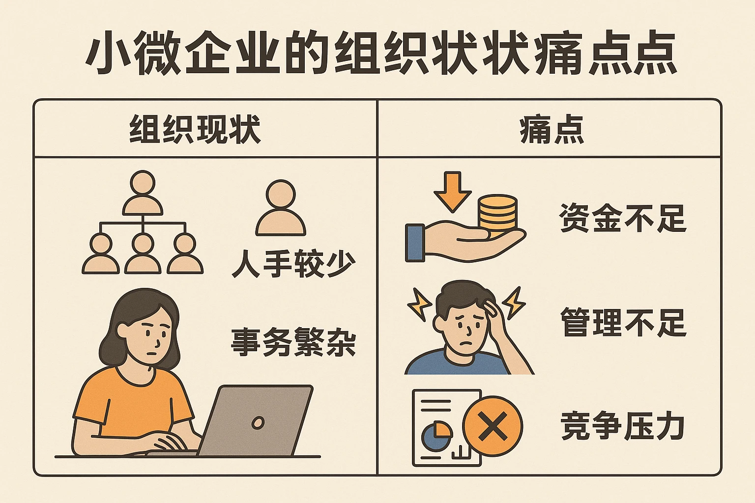 小微企业的组织现状与痛点