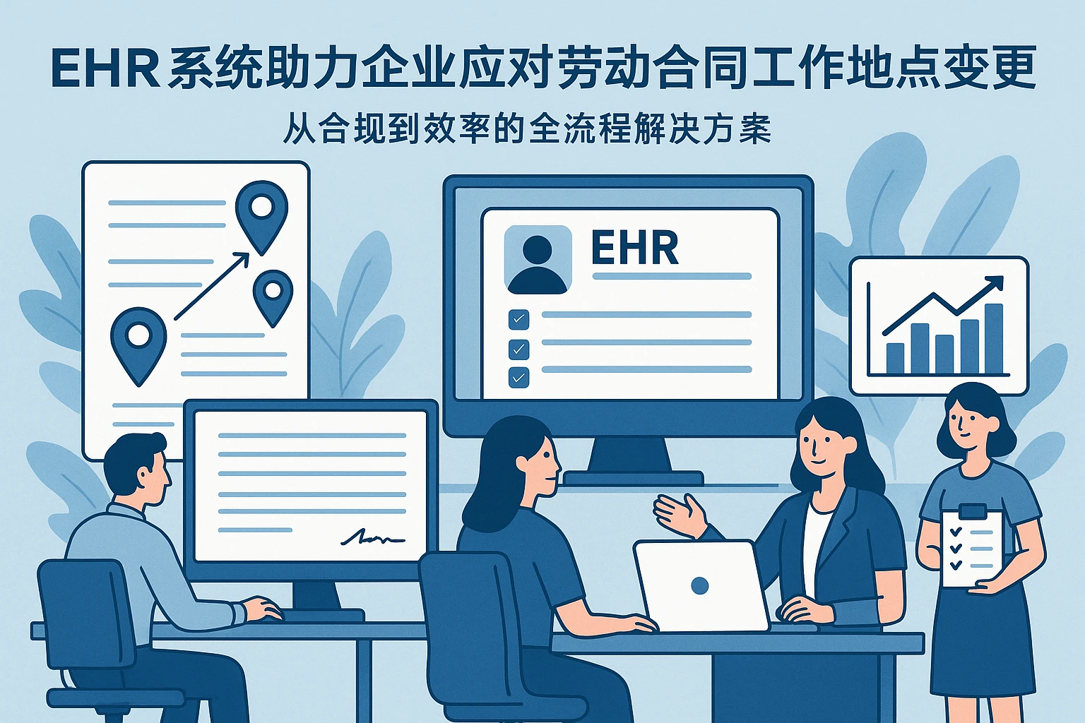 EHR系统助力企业应对劳动合同工作地点变更：从合规到效率的全流程解决方案