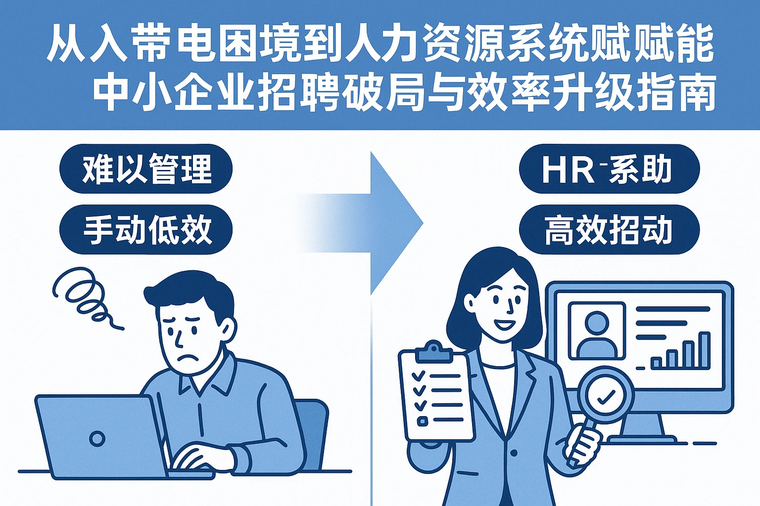 从自带电脑困境到人力资源系统赋能：中小企业招聘破局与效率升级指南