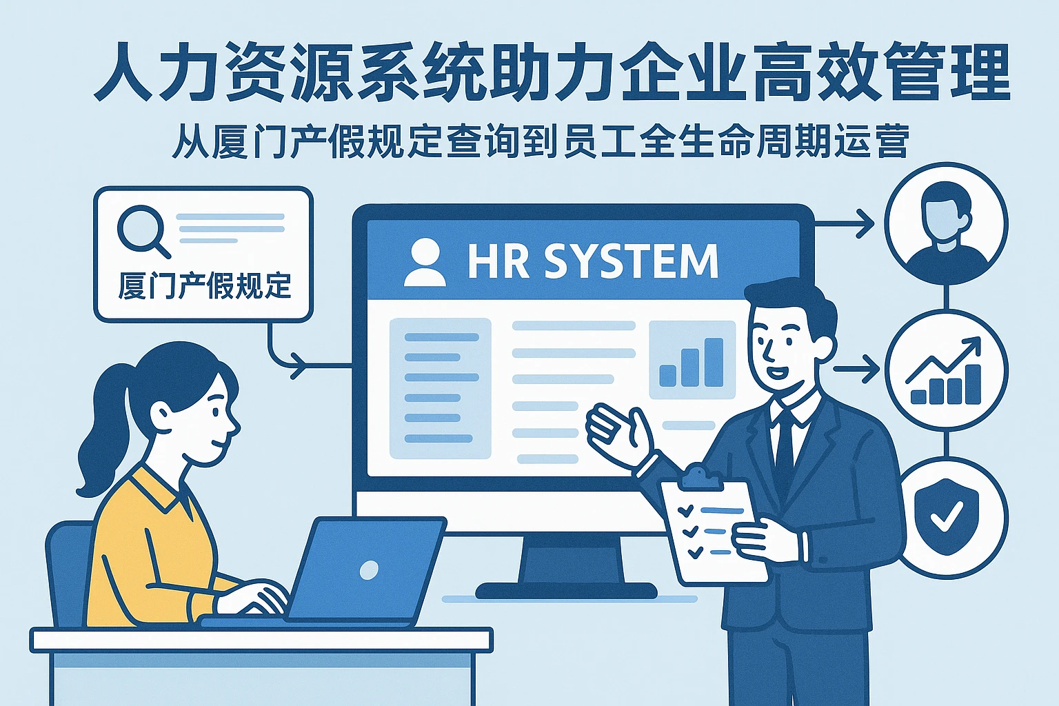 人力资源系统助力企业高效管理：从厦门产假规定查询到员工全生命周期运营