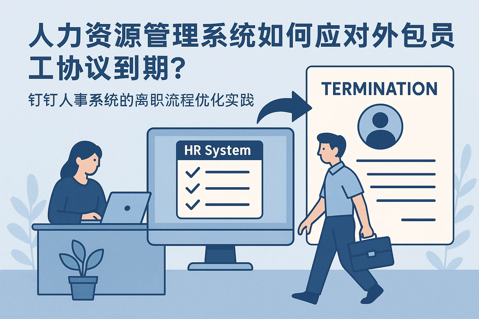 人力资源管理系统如何应对外包员工协议到期？钉钉人事系统的离职流程优化实践