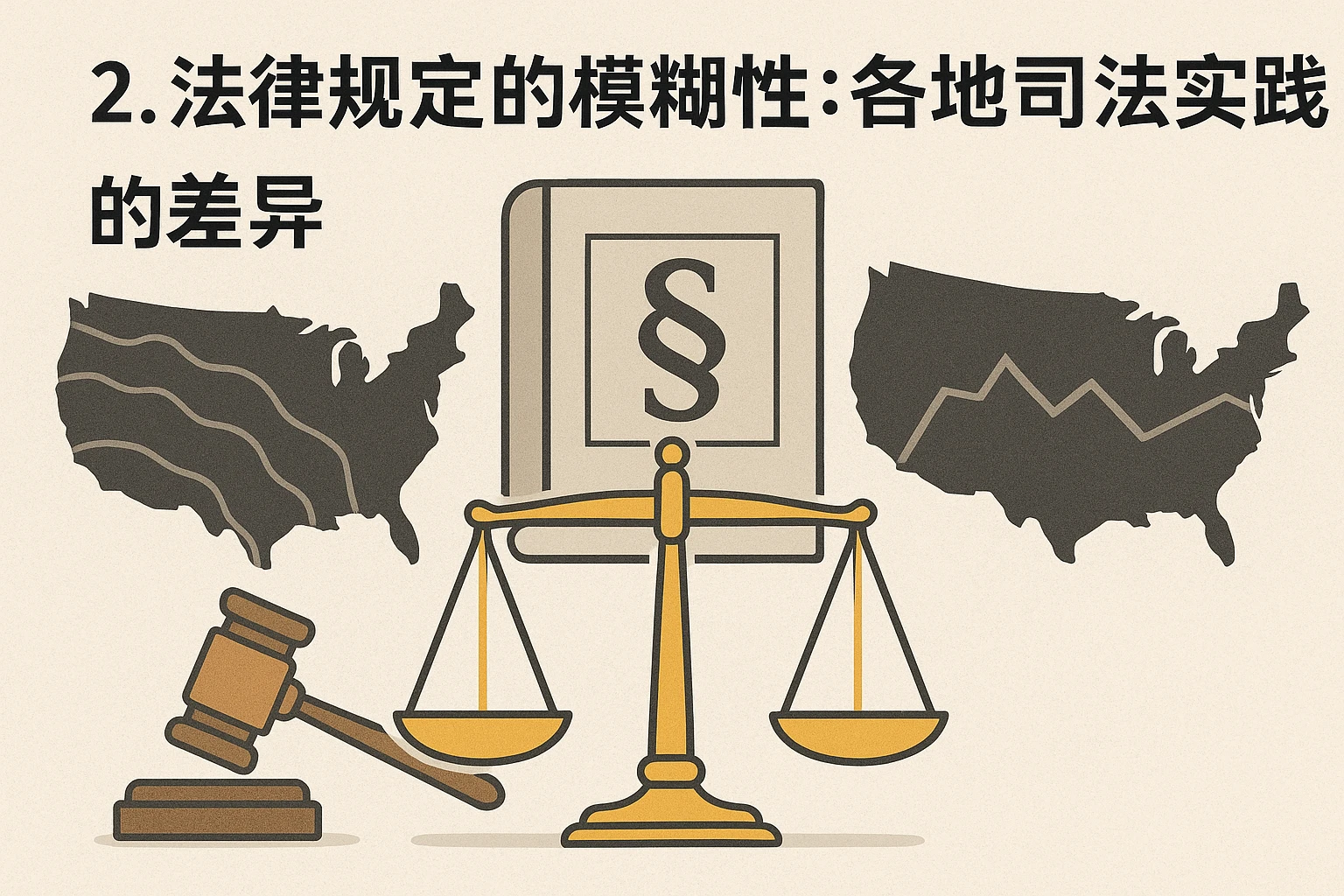 2. 法律规定的模糊性：各地司法实践的差异