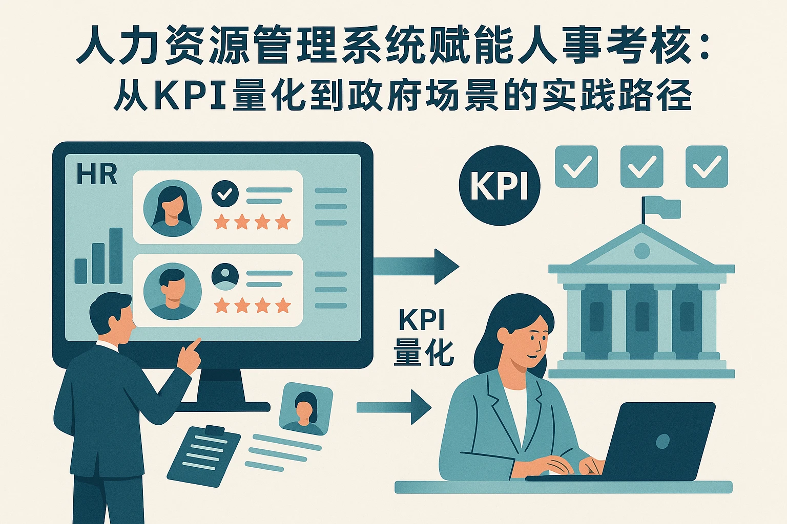 人力资源管理系统赋能人事考核：从KPI量化到政府场景的实践路径