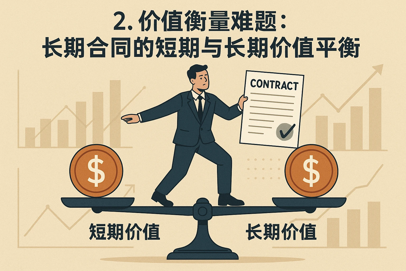2. 价值衡量难题：长期合同的短期与长期价值平衡