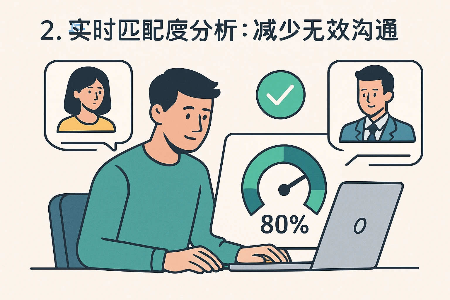 2. 实时匹配度分析：减少无效沟通