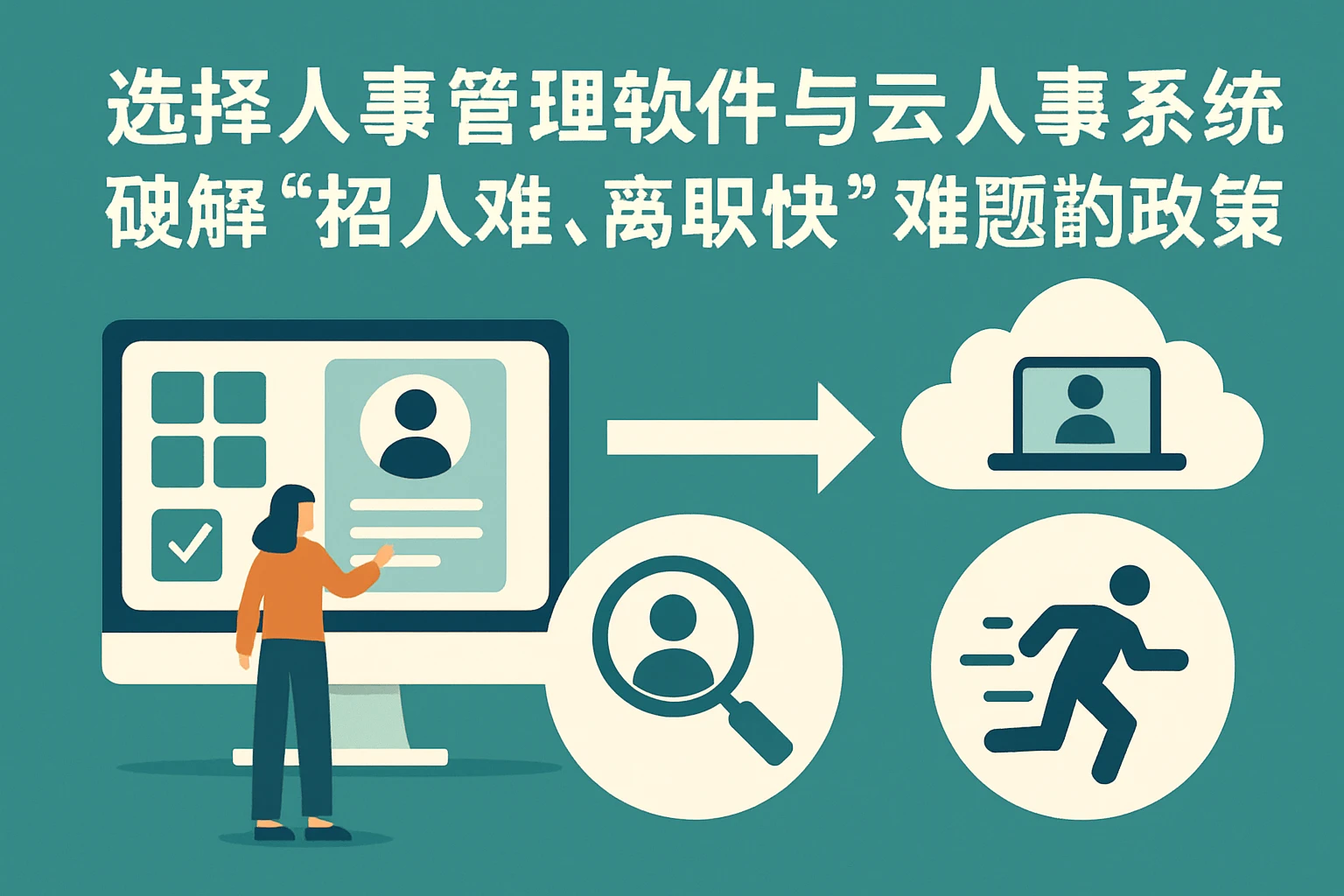 选择人事管理软件与云人事系统，破解“招人难、离职快”难题的系统性对策