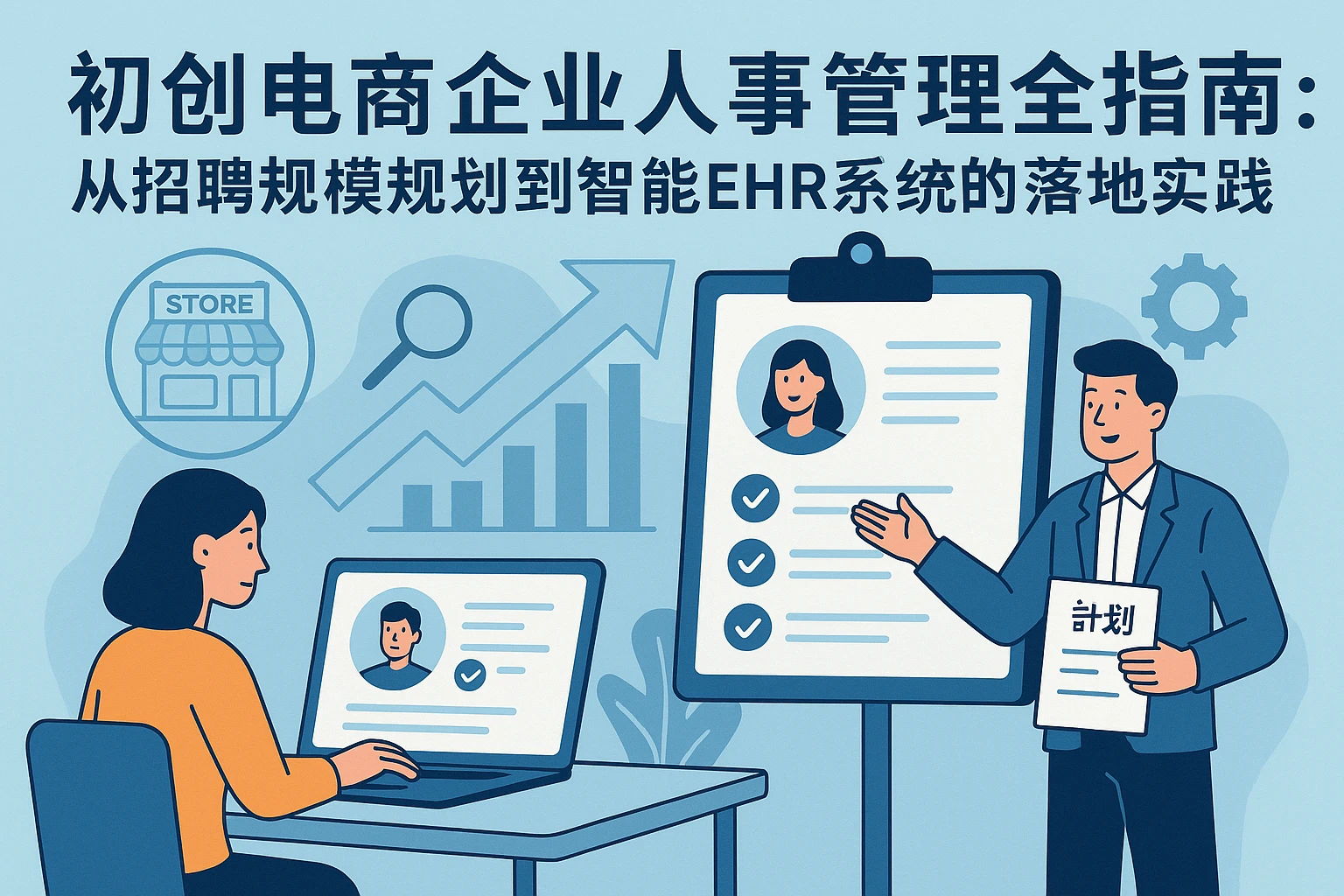 初创电商企业人事管理全指南：从招聘规模规划到智能EHR系统的落地实践