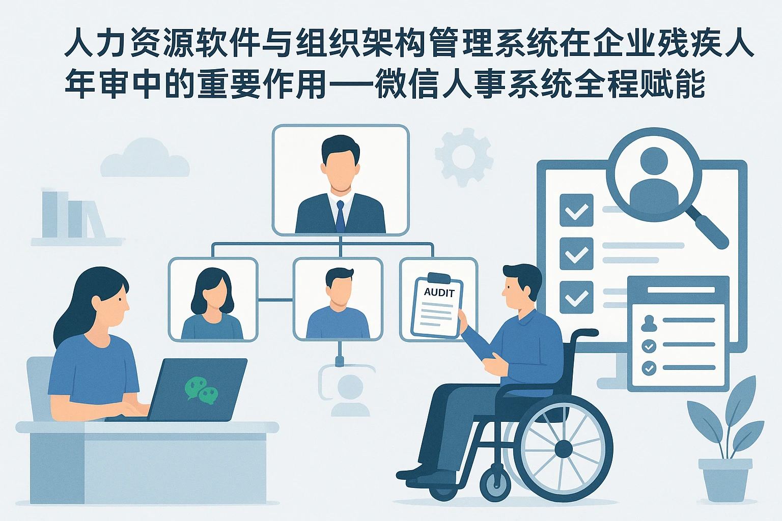 人力资源软件与组织架构管理系统在企业残疾人年审中的重要作用——微信人事系统全程赋能