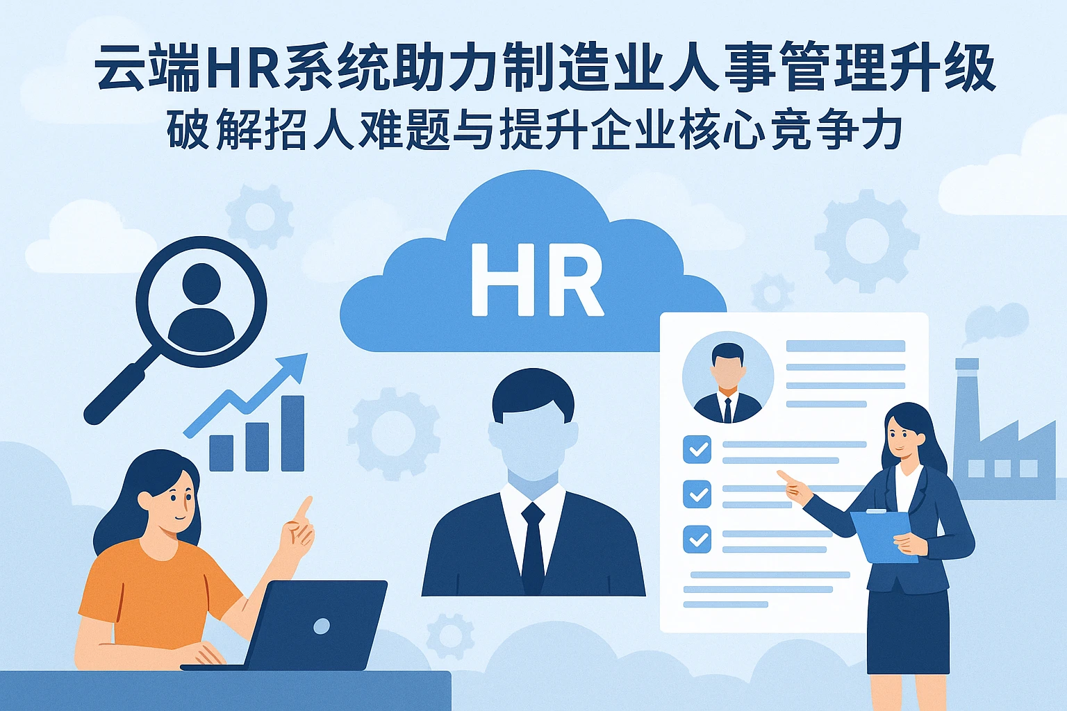 云端HR系统助力制造业人事管理升级：破解招人难题与提升企业核心竞争力
