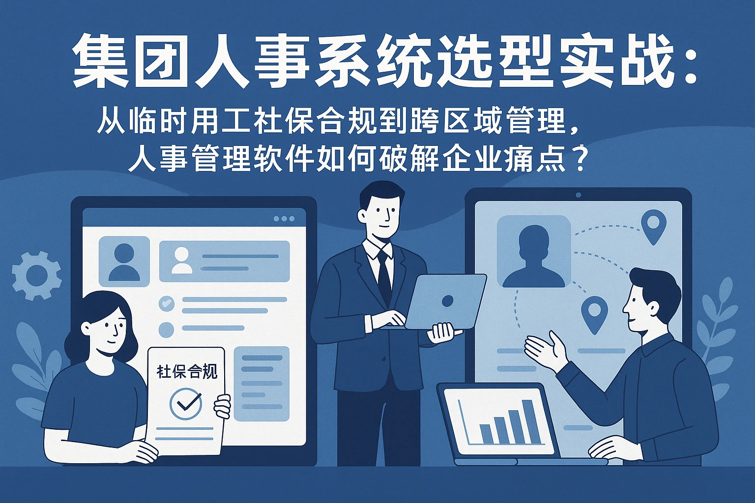 集团人事系统选型实战：从临时用工社保合规到跨区域管理，人事管理软件如何破解企业痛点？
