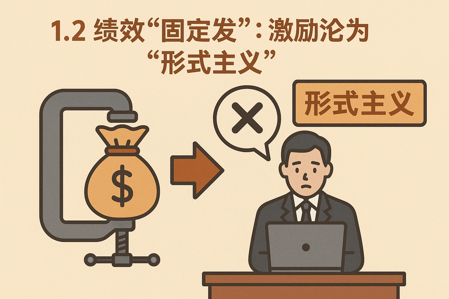 1.2 绩效“固定发”：激励沦为“形式主义”