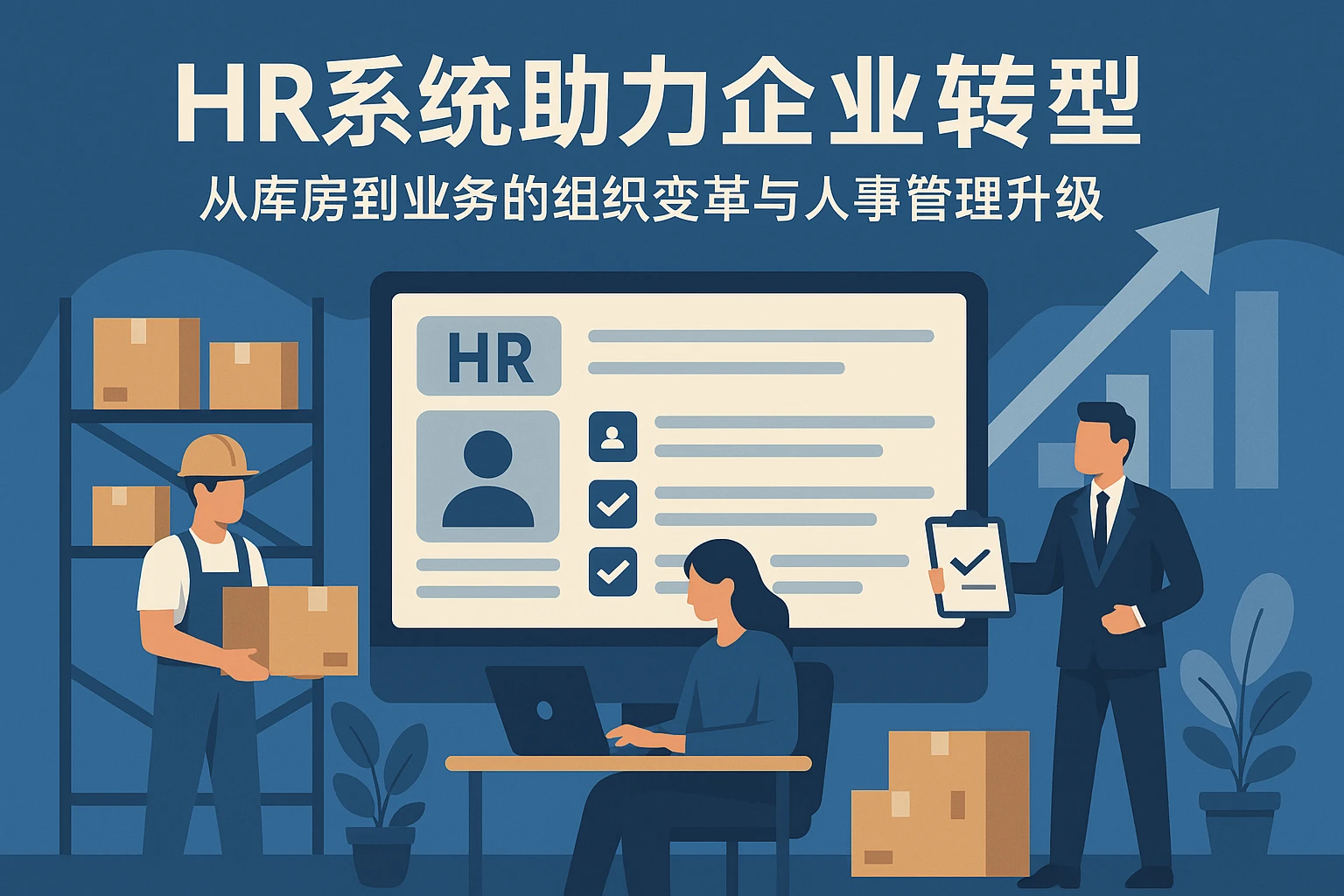 HR系统助力企业转型：从库房到业务的组织变革与人事管理升级