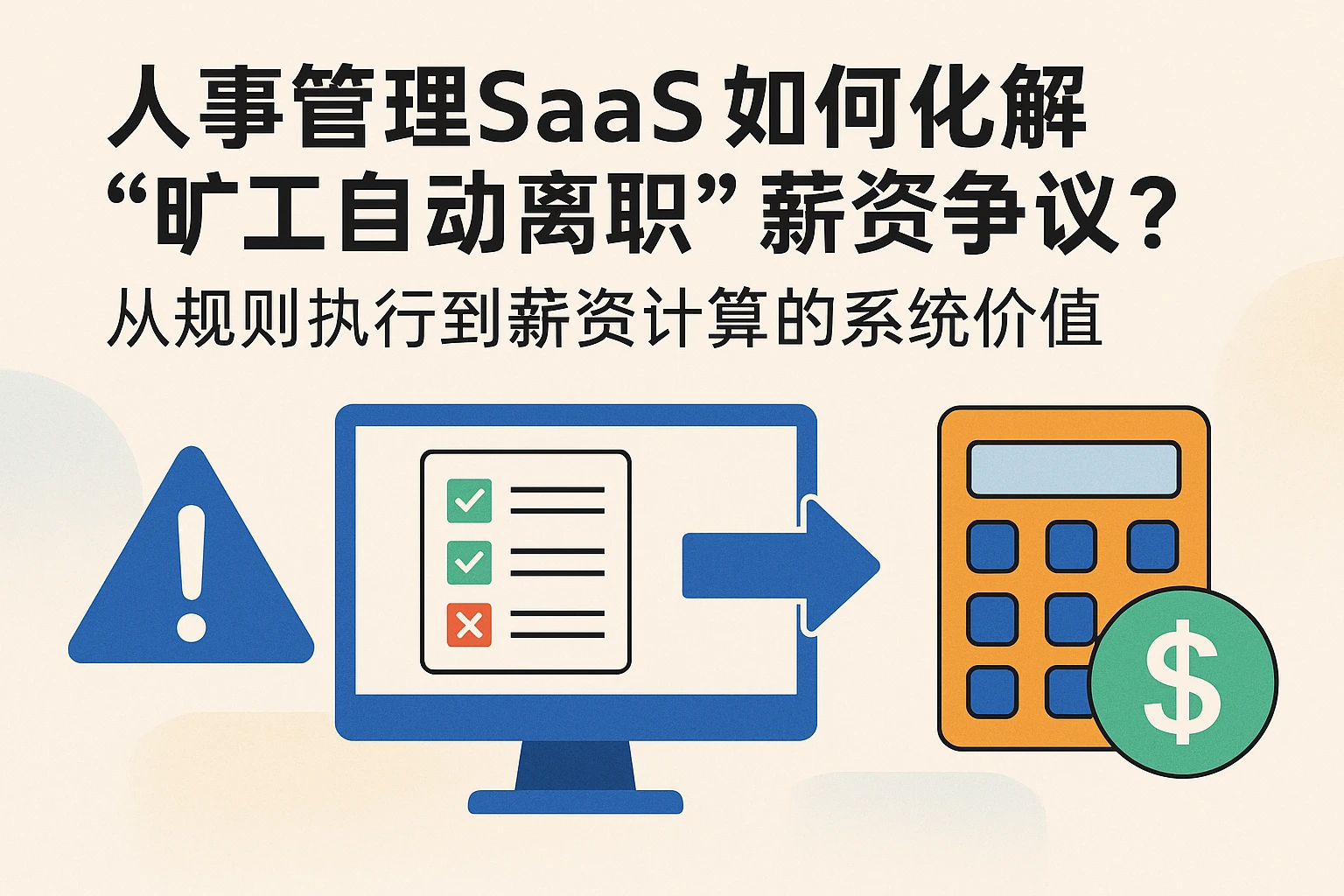 人事管理SaaS如何化解“旷工自动离职”薪资争议？从规则执行到薪资计算的系统价值