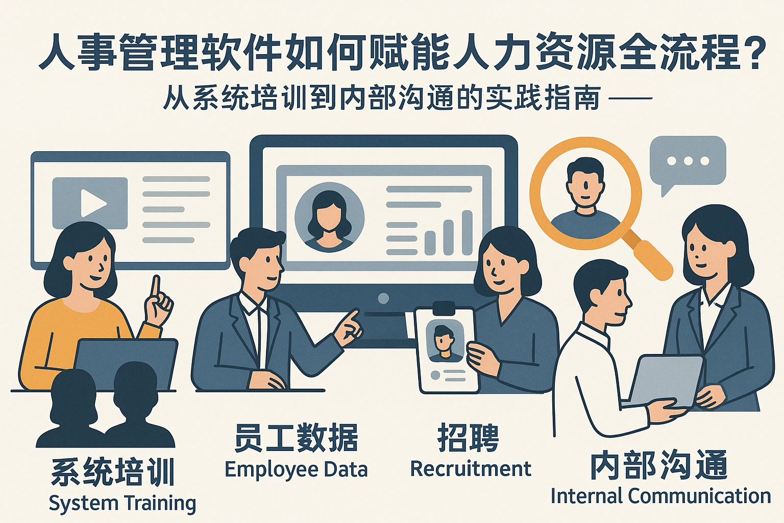 人事管理软件如何赋能人力资源全流程？从系统培训到内部沟通的实践指南