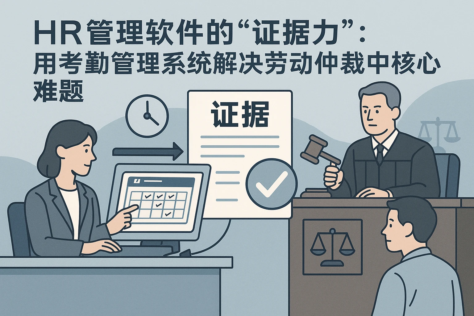 HR管理软件的“证据力”：用考勤管理系统解决劳动仲裁中的核心难题