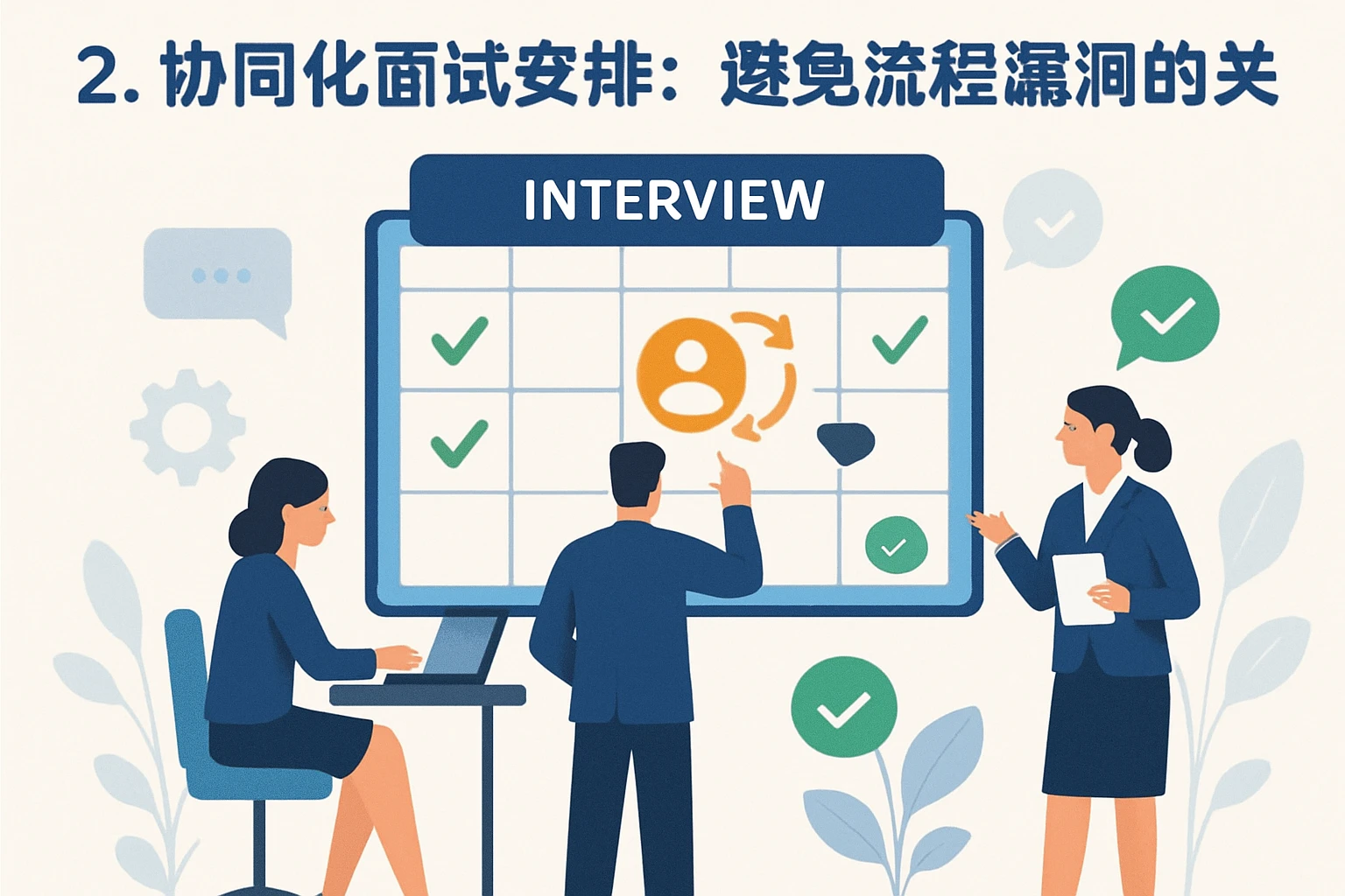2. 协同化面试安排：避免流程漏洞的关键