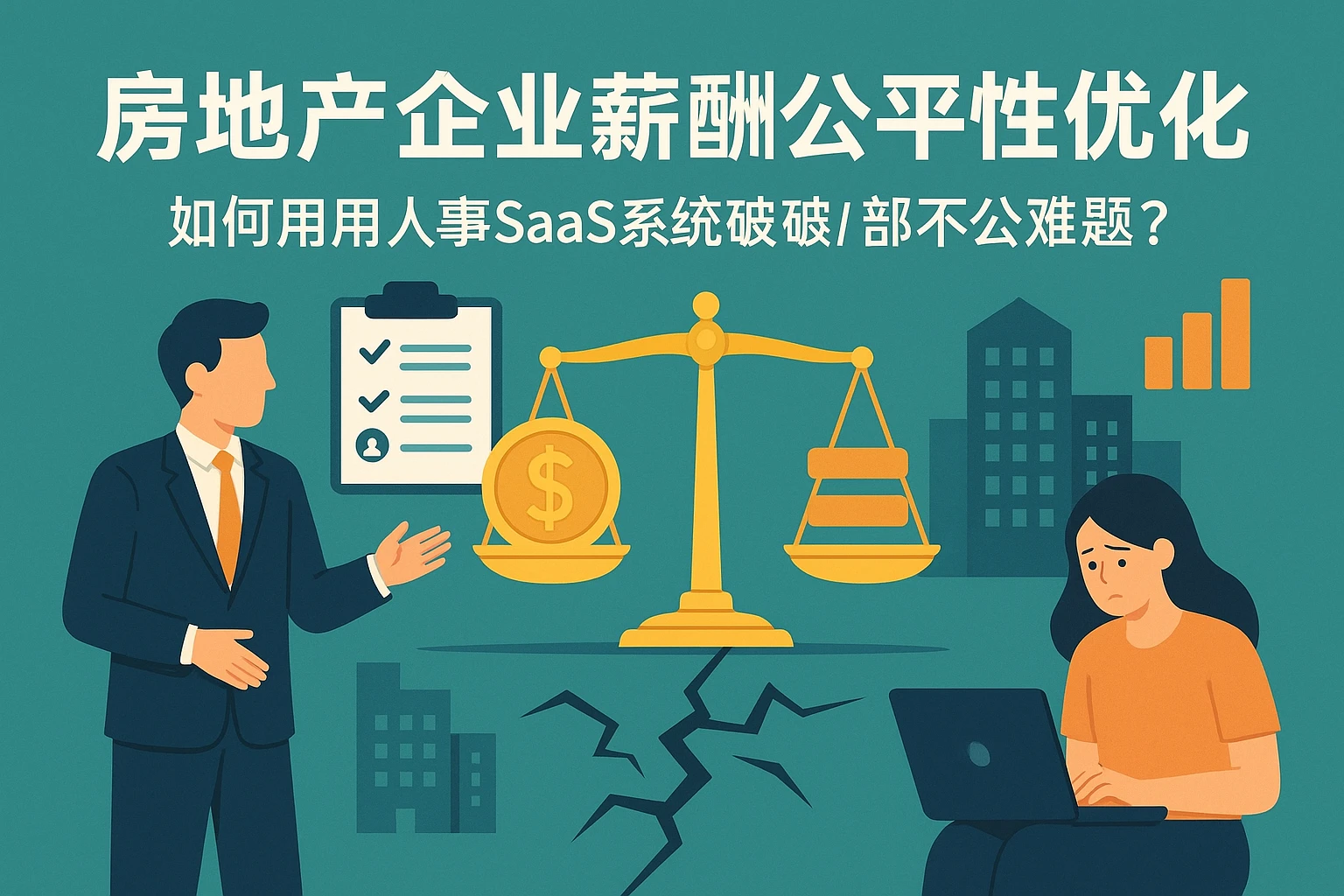 房地产企业薪酬公平性优化：如何用人事SaaS系统破解内部不公难题？
