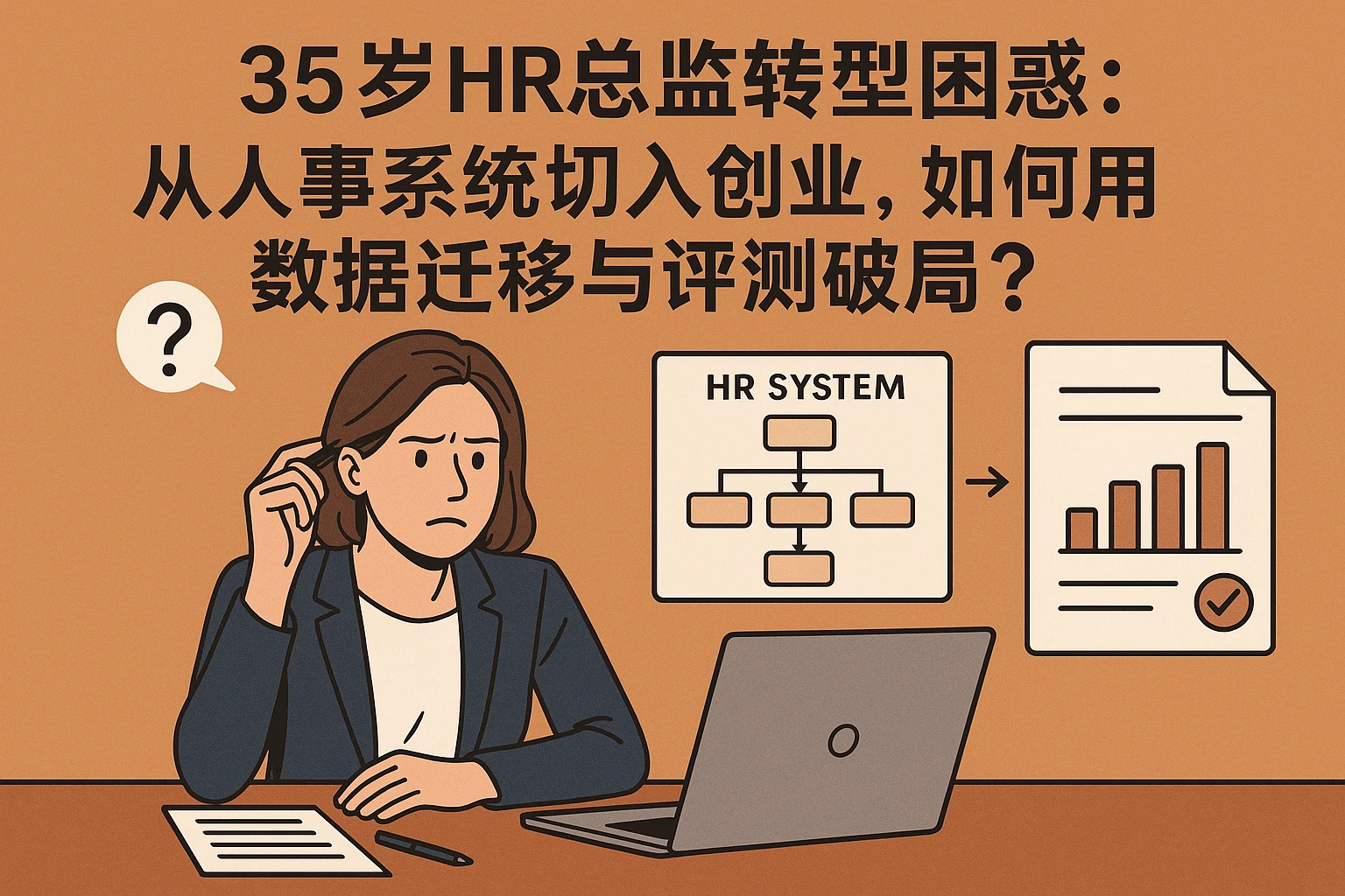 35岁HR总监转型困惑：从人事系统切入创业，如何用数据迁移与评测破局？