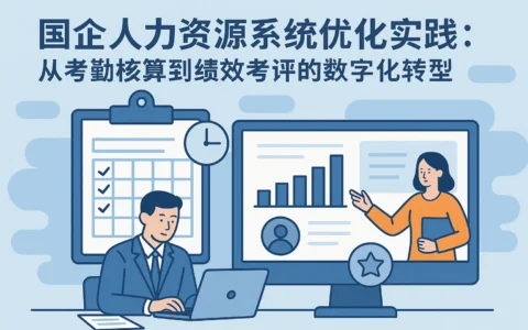 国企人力资源系统优化实践：从考勤核算到绩效考评的数字化转型