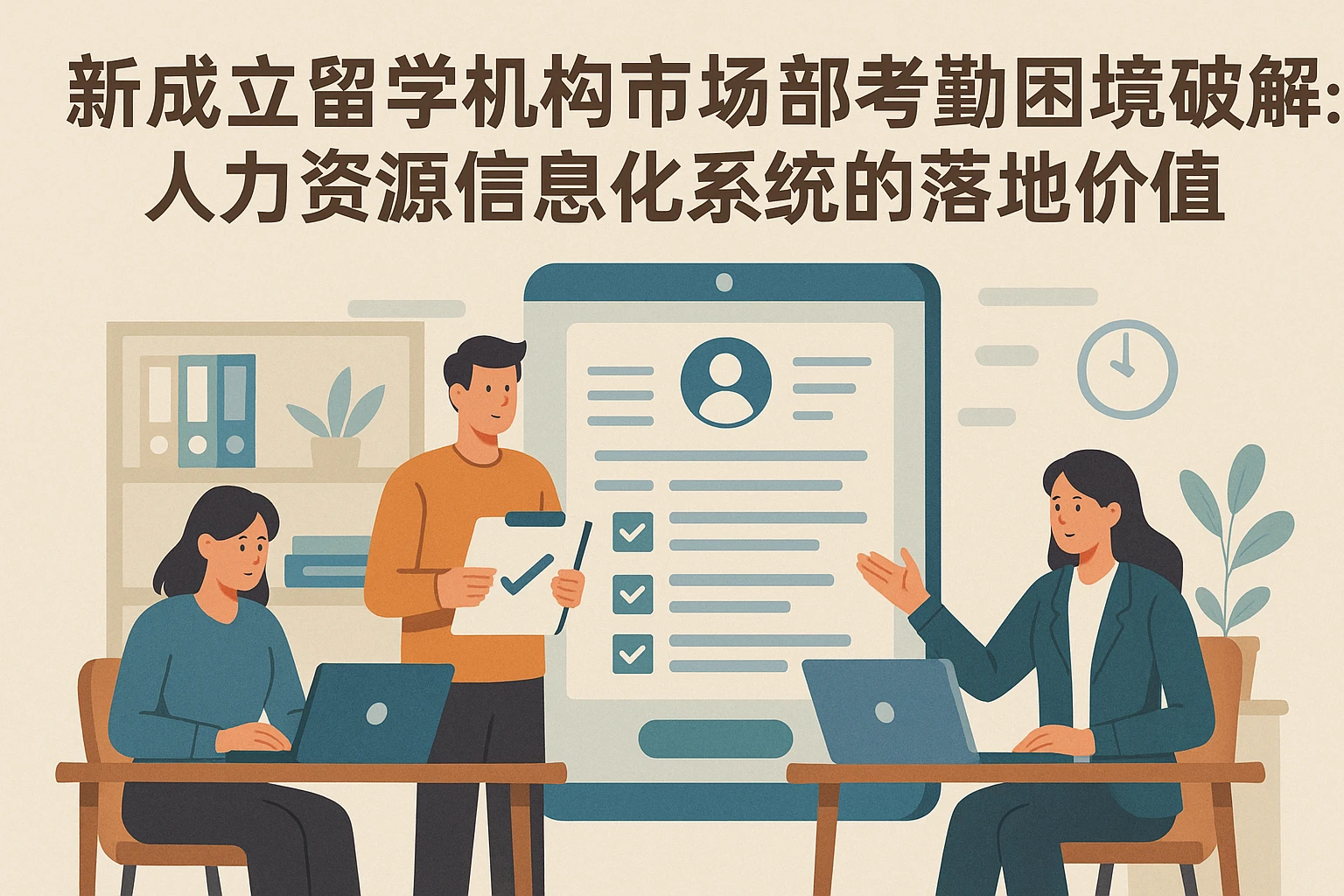 新成立留学机构市场部考勤困境破解：人力资源信息化系统的落地价值